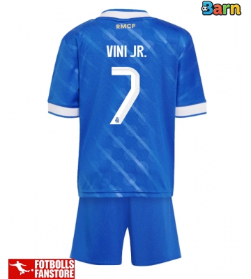 Real Madrid Vinicius Junior #7 Tredje Tröja Barn 2025-26 Kortärmad (+ Korta byxor)